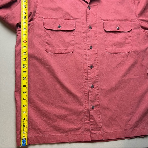 🌟5/$20🌟 Lands End Large mens shirt faded style burnt orange - Picture 7 of 9